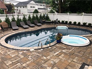 nicolock alpine southbay blend pool patio bullnose coping
